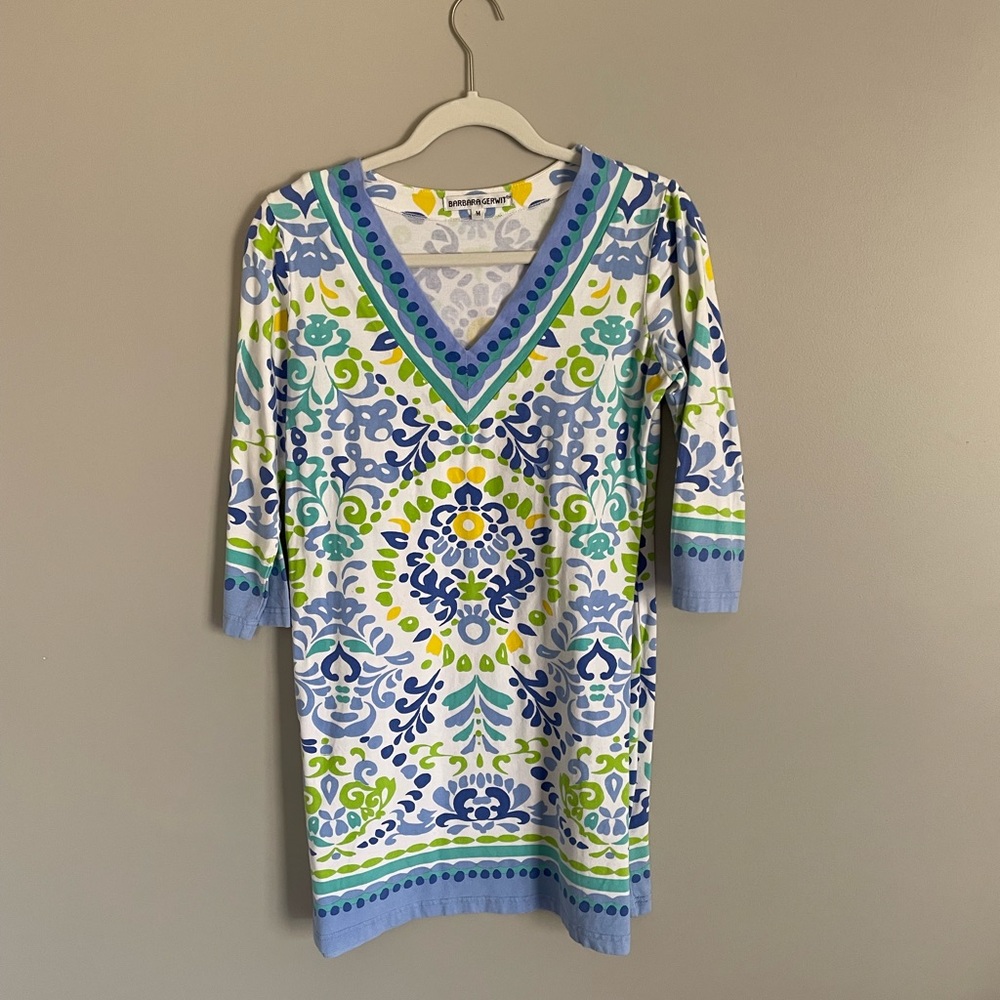 Barbara Gerwit cotton printed dress size M
